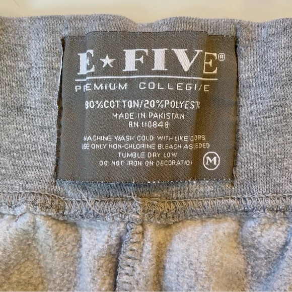 University Of Montana E-Five Gray Embroidered Drawstring Sweatpants Size Med - Picture 6 of 6